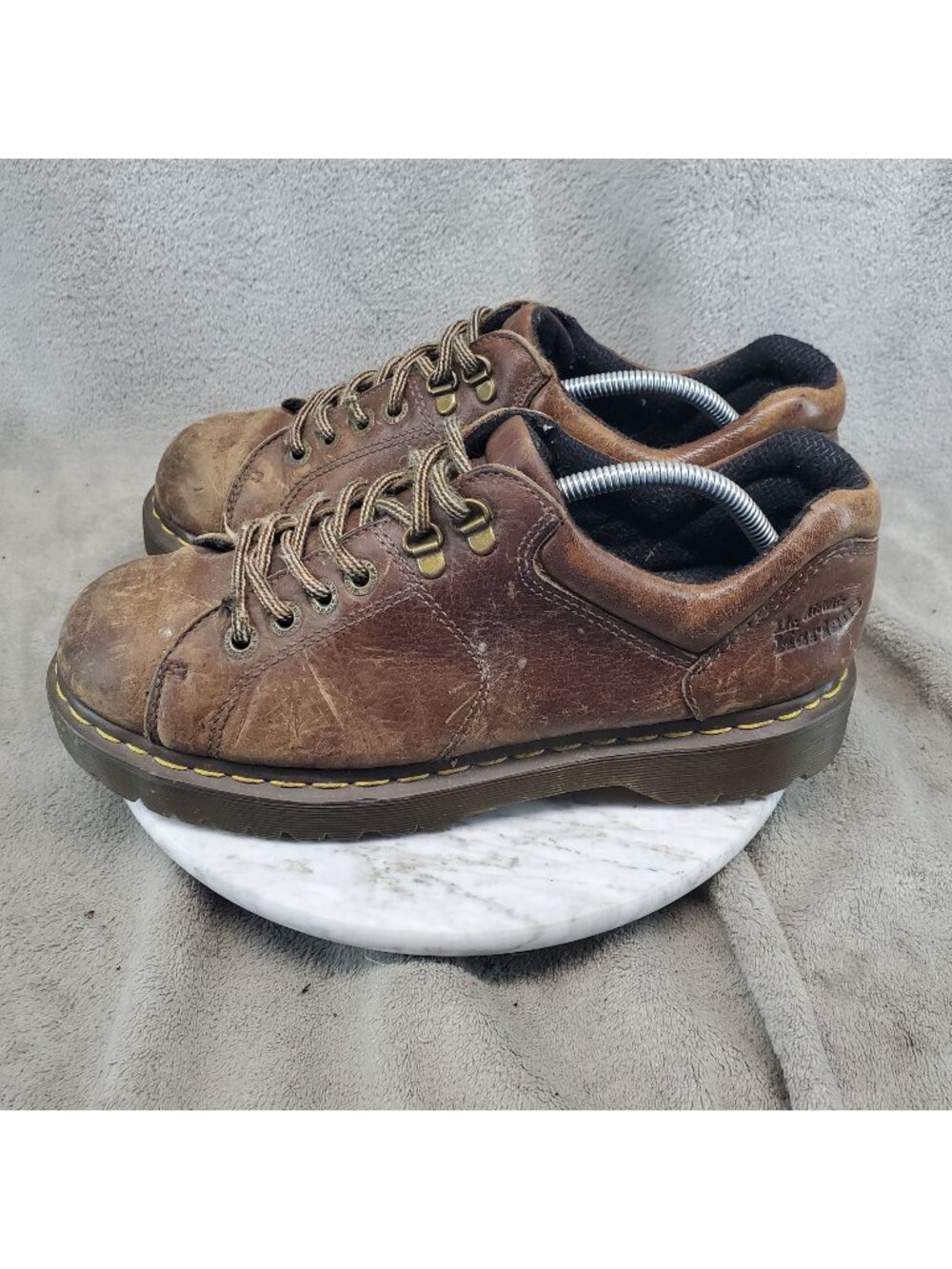 Dr. Martens Shoes Mens 11 Brown Leather Y2K Chunky Oxford 10940 AW004 *Read*